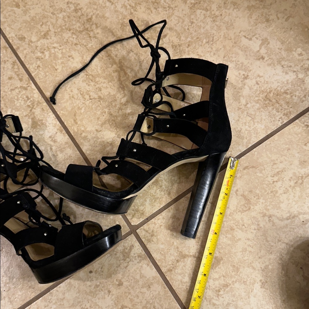 Michael Kors Sofia Platform Suede Black Heel - image 7